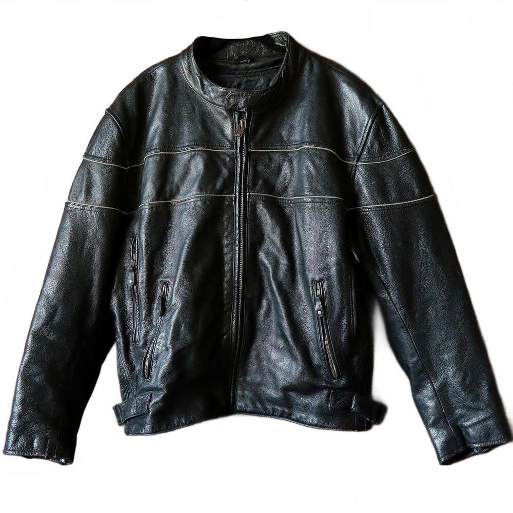 Leather King‎ XXL Mens Biker/Motocross Genuine Leather Jacket